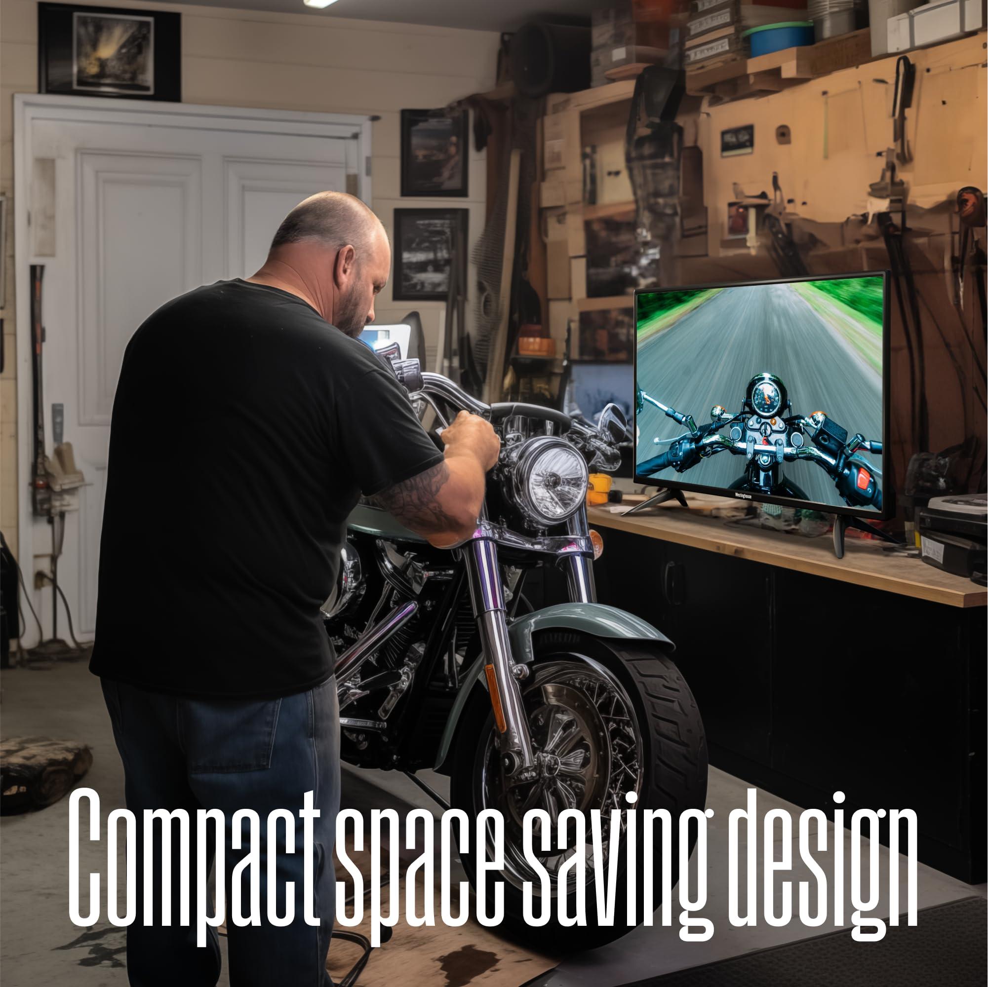 Westinghouse Westinghouse 32 Inch TV with DVD Player Built in, 720p HD LED Small Flat Screen Non-Smart Television DVD Combo with HDMI, USB, & Parental Controls, Monitor for Home, Kitchen, or RV Camper