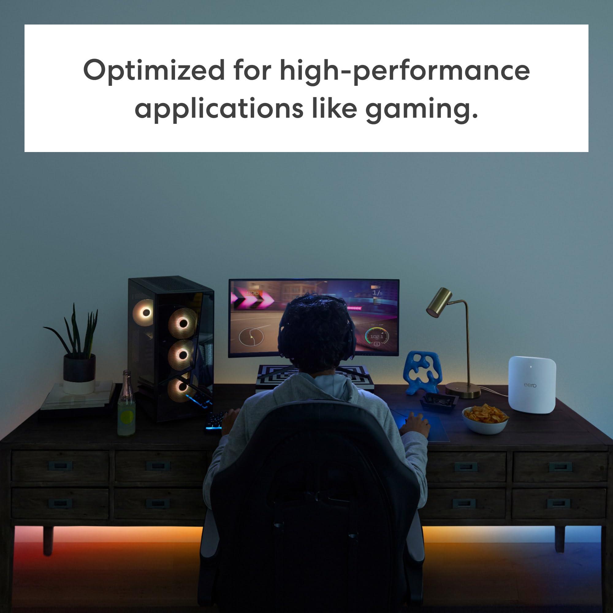 eero Amazon eero Max 7 mesh wifi system (newest model) - Supports internet plans up to 10 Gbps, Coverage up to 5,000 sq. ft., Connect 500+ devices, 2-pack