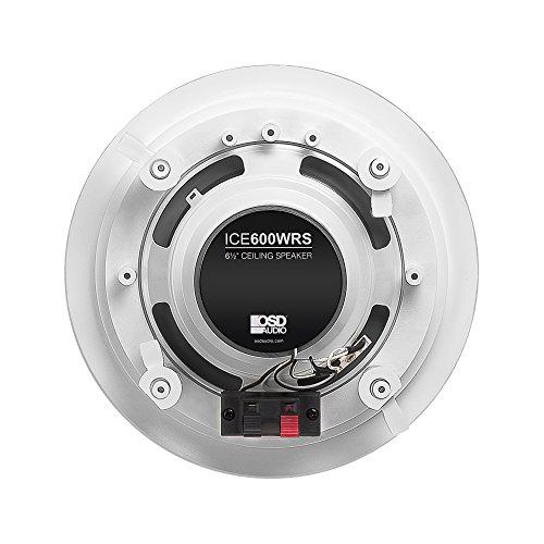 OSD Audio OSD Audio ICE600WRS 6.5" in-Ceiling/in-Wall 300W Water-Resistant Outdoor Speaker Set of 4 Speakers