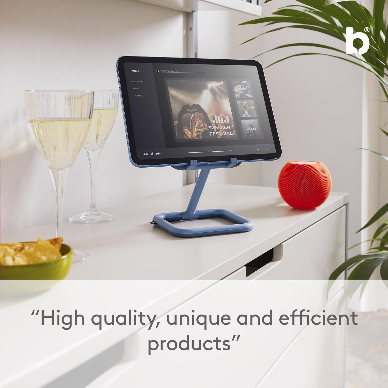 Bouncepad Bouncepad Go iPad Stand for Business & Leisure | iPad POS Stand | Adjustable Tablet & iPad Stand | Compatible with All Tablets & iPad Models | iPad Register Stand | Black