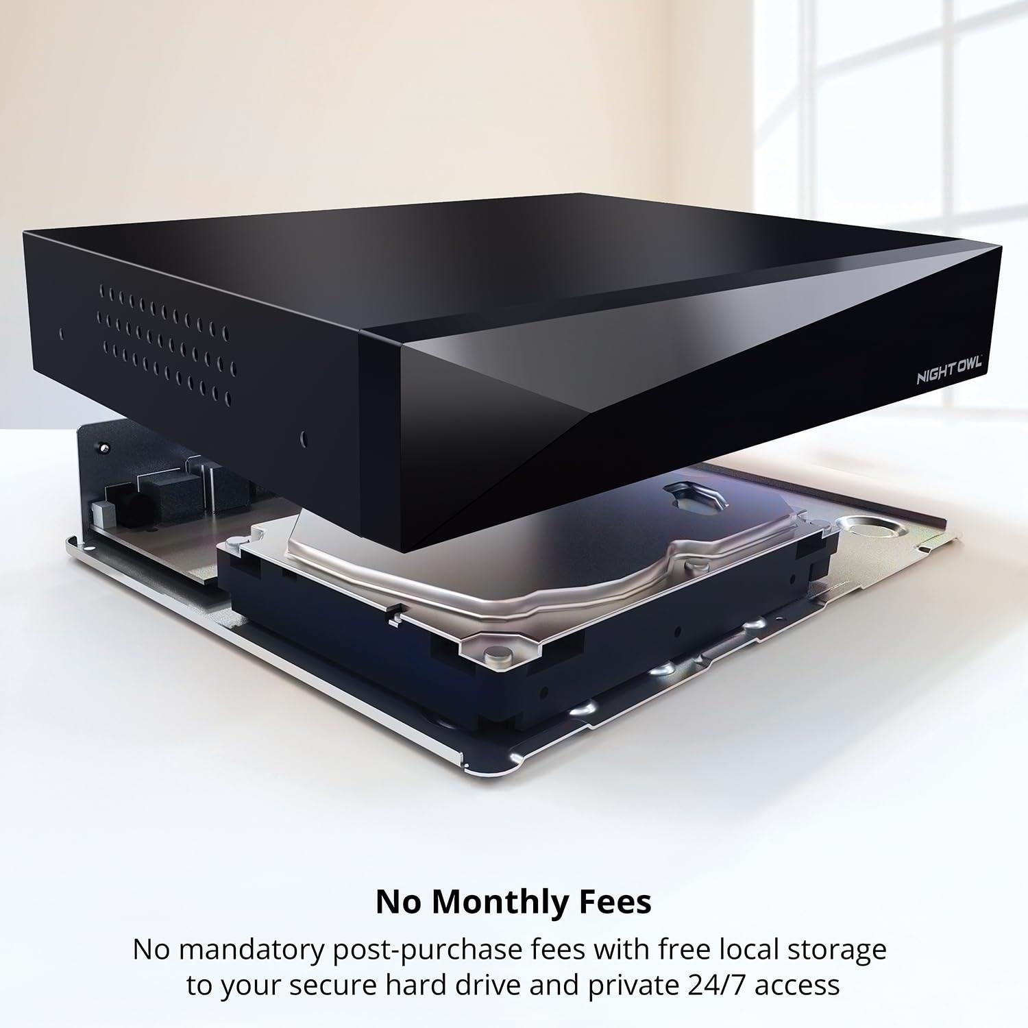 Night Owl Night Owl 2-Way Audio 20 Channel 4K Video Home Security DVR with 2TB Hard Drive (Add up to 20 Total Cameras) (2 TB)