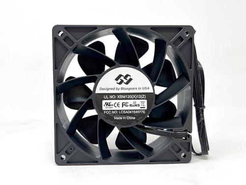Bluegears Bluegears Bgears b-BlasterPWM 120x38 2Ball PWM High Speed Fan ranging 1300 to 6500 RPM with 318 CFM. UL, CE, FCC, RoHS, Reach Certified High Speed PWM Fan,Black