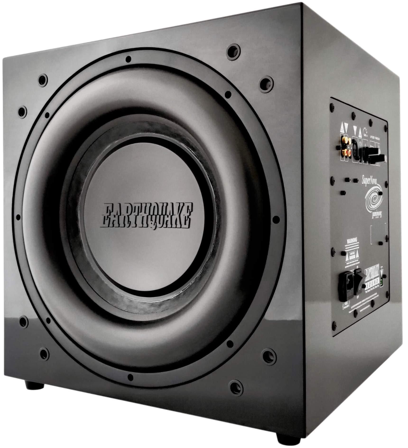 EARTHQUAKE EARTHQUAKE Sound Supernova Luminous LU-12 12-Inch Powered Subwoofer with SLAPS V2 Passive Radiator, Piano Black
