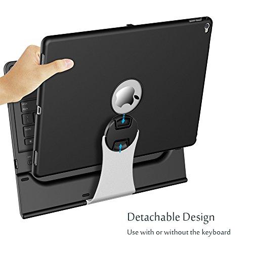 ProCase ProCase Keyboard Case for 1st & 2nd Generation iPad Pro 12.9 2017 2015, iPad Pro 12.9 Tablet Wireless Keyboard Case for iPad Pro 12.9\" (2nd & 1st Gen)- Black