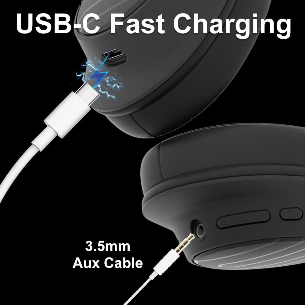 Soul Electronics Soul Ultra Wireless 2 - Wireless Over Ear Bluetooth Headphones, Foldable Design with Comfortable Protein Earpads,USB-C Quick Charging, 65 hrs Playtime,Low Latency,Deep Bass,for Travel,Sport,Gym -Black