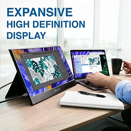 SideTrak SideTrak Solo 17.3” Portable Monitor for Laptop | Freestanding Full HD LED USB Laptop Dual Screen with Cover | Compatible with Mac, PC, & Chrome | Powered by USB-C or Mini HDMI
