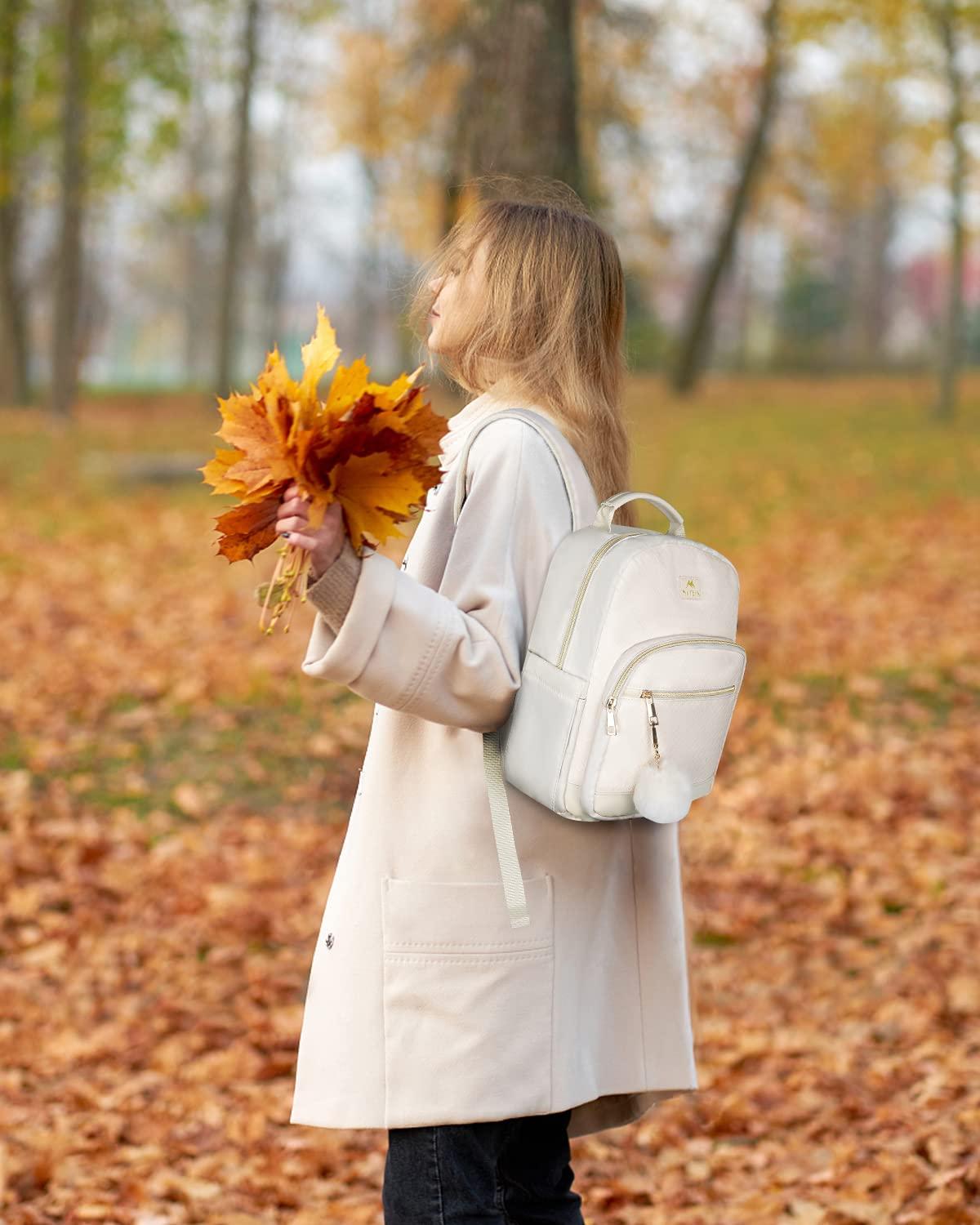 MATEIN MATEIN Mini Backpack for Women, Waterproof Stylish Daypack Purse Shoulder Bag with USB Charging Port, Lightweight Small Casual Daily Travel Backpack