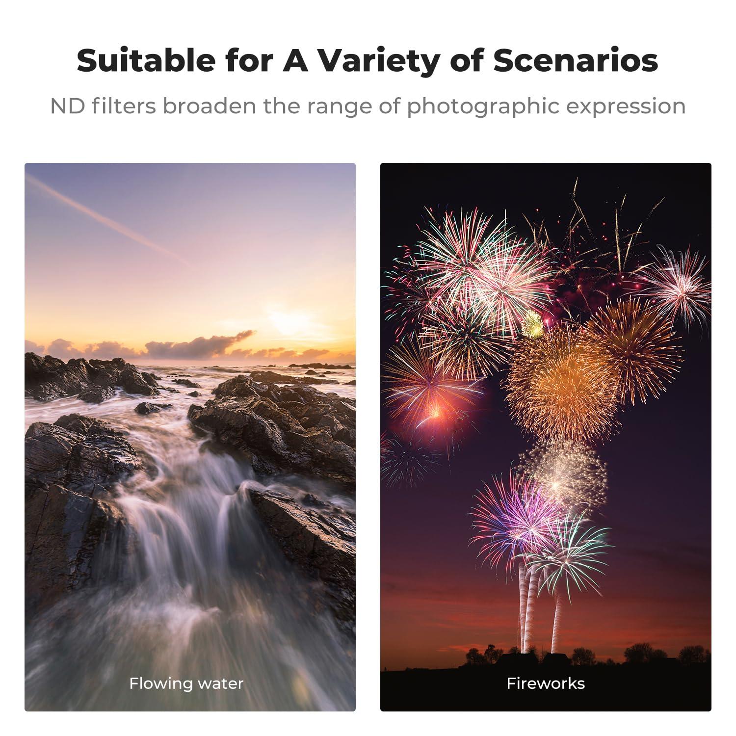 K&F Concept K&F Concept 77mm ND64 Lens Filter (6-Stop Fixed Neutral Density Filter), 28 Multi-Layer Coatings HD Waterproof Ultra Slim Nano-X Series Filter for Camera Lens