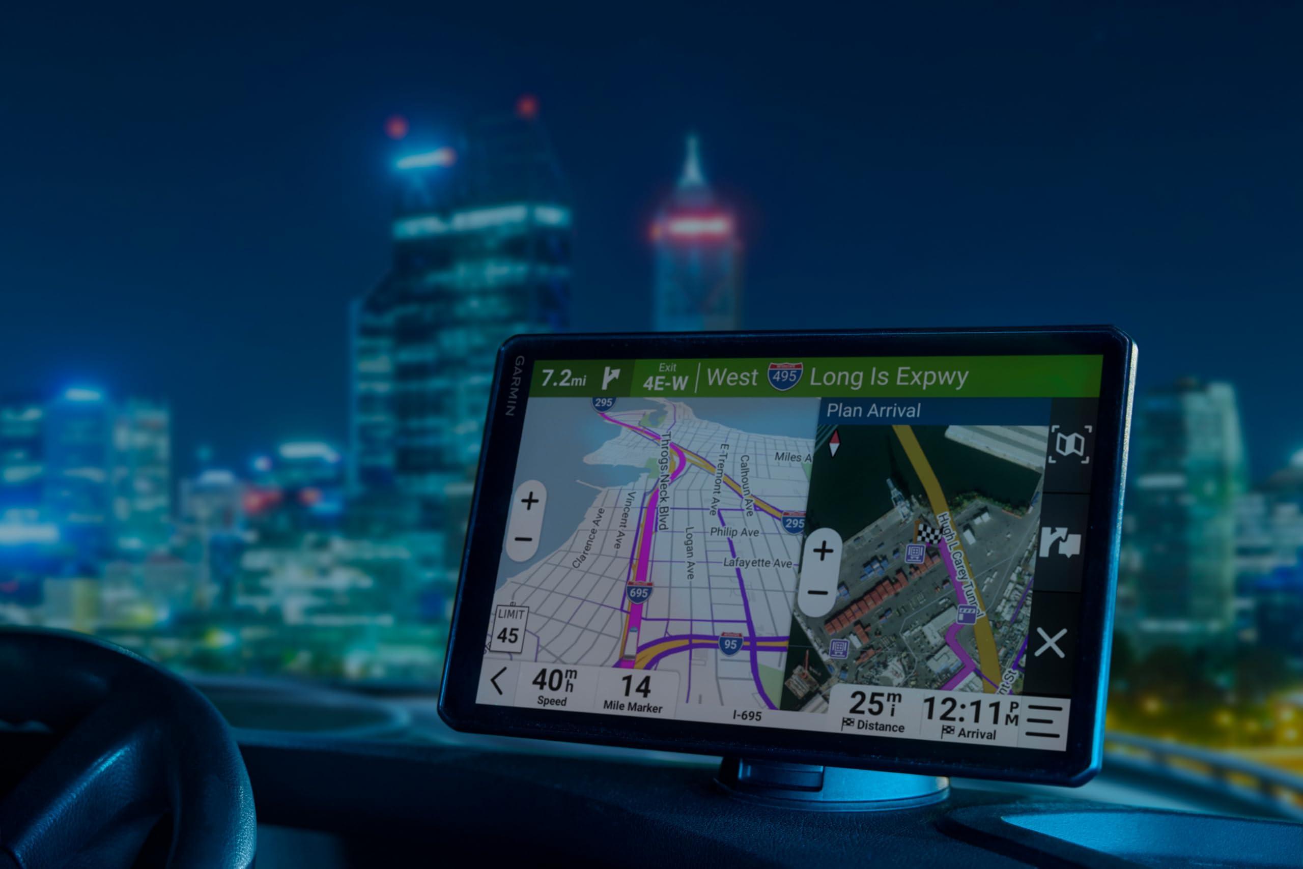 Garmin Garmin Dezl OTR820 GPS Truck Navigator 8" Display Touchscreen, Commercial GPS Navigation for Semi-Truck Drivers, Bundle with 32GB SD Memory Card + dzl Headset 110 Premium Trucking Headset + More