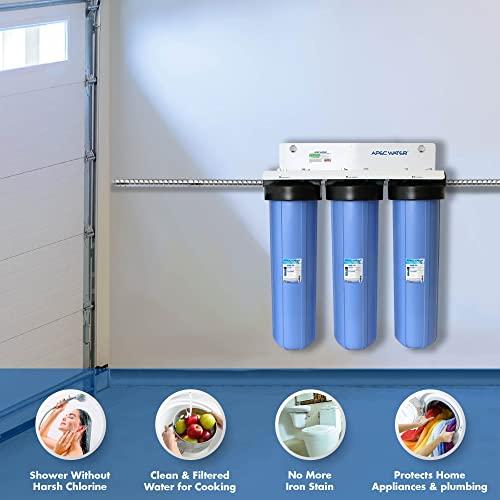 APEC Water Systems APEC 3-Stage Whole House Water Filter System with Iron, Sediment and Chlorine Filters (CB3-SED-IRON-CAB20-BB)