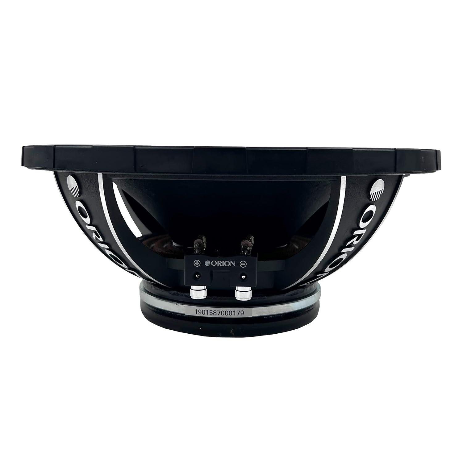 ORION ORION HCCA1054NDC 10 Neodymium Magnet Mid-Range Dust Cap Loudspeaker, 2200W Max Power, 550W RMS, 4 Ohm, 3 Voice Coil - Pro Car Audio Stereo, Slim Midrange Speaker (Single)