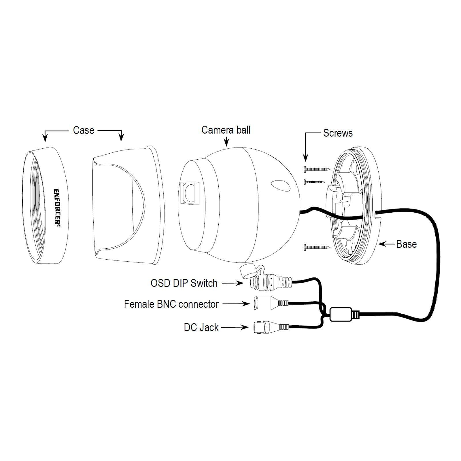 Seco-Larm Seco-Larm EV-Y2501-A2WWQ Enforcer HD 5MP 2.8mm Turret Camera
