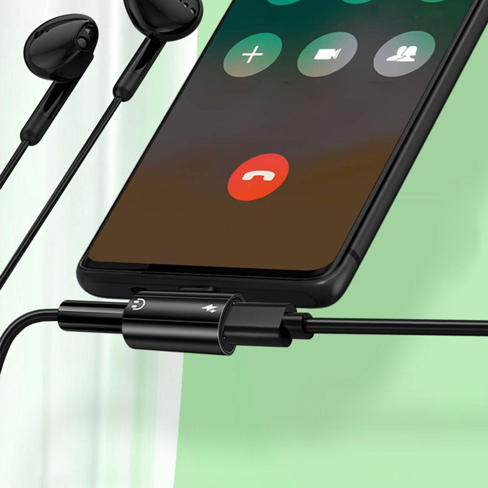 Fidioto USB C to 3.5mm Headphone and Charger Adapter, 2-in-1 USB C PD Charging Port with Aux Audio Jack, Compatible for 15/15 Pro, Mate 60 Pro, Samsung Galaxy S22 S21 S20, Google Pixel 4 3 XL and More