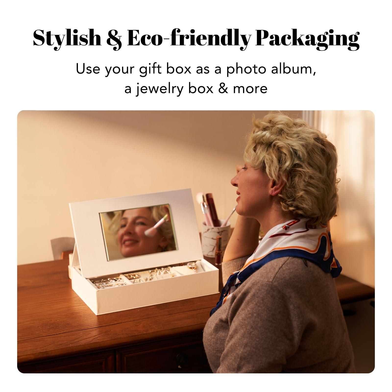 pexar pexar by Lexar Digital Picture Frame, 2K Resolution Ultimate Clarity, 11\'\' Anti-Glare Touch Screen Stunning Under Lighting, WiFi Photo Frame 32GB for Home Decor, Gifting, Share Photos/Videos via APP