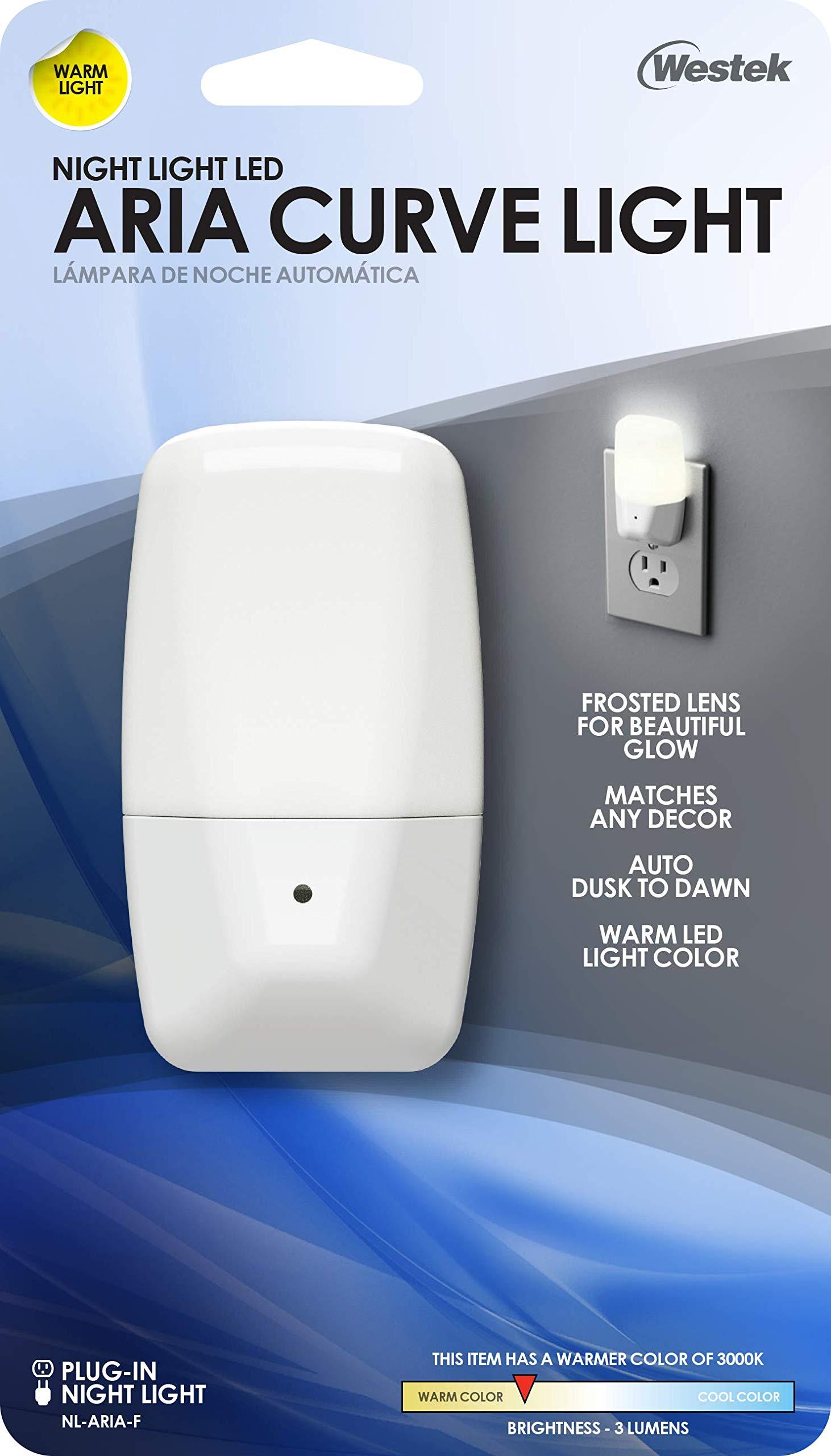 Westek American Tack Westek NL F Westek Aria Curve Night Light (1 Pack), Frosted