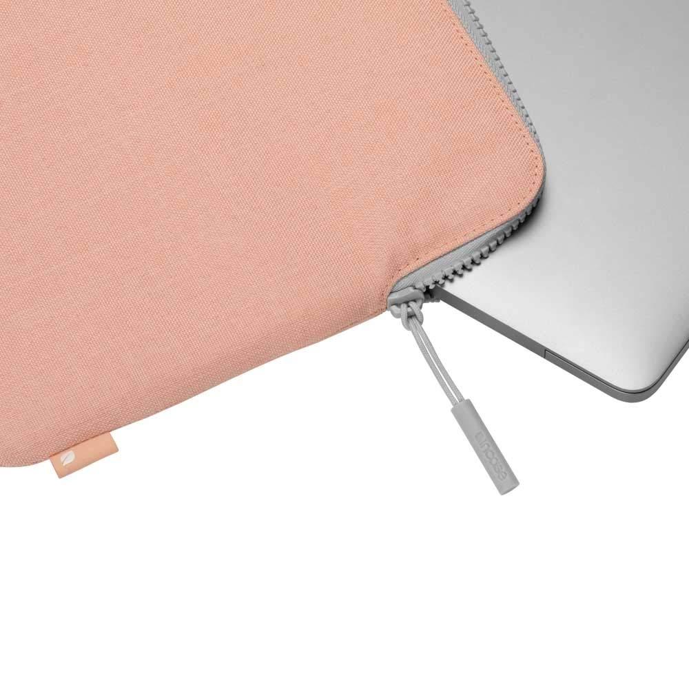 Incase Designs Incase Slim Sleeve with Woolenex for 13\" MacBook/Laptop and iPad/Tablet - Padded Carry Case with Faux Fur Lining, Protective Cover, Vislon Zipper for Easy Access, Durable - Blush Pink