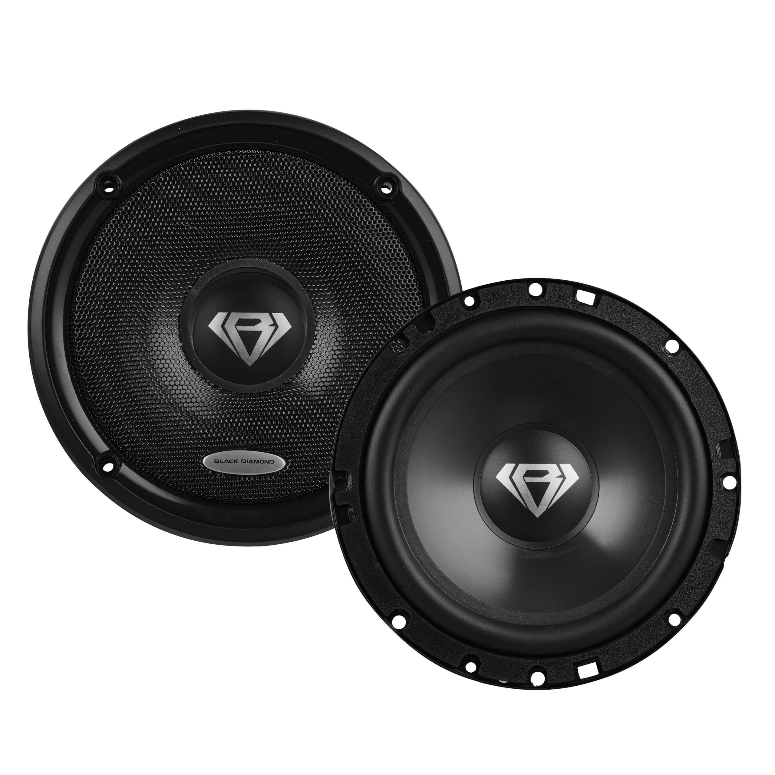 BLACK DIAMOND BLACK DIAMOND DIA-65.2C 6.5\" 2-Way Component System Speaker - 120 Watts, 4 Ohms - Clarity Unparalled by Other Speakers in Their Class (2 Speakers)
