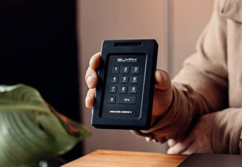 Glyph Production Technologies Glyph SecureDrive+ Professional Encrypted Rugged Mobile SSD with Keypad 4TB