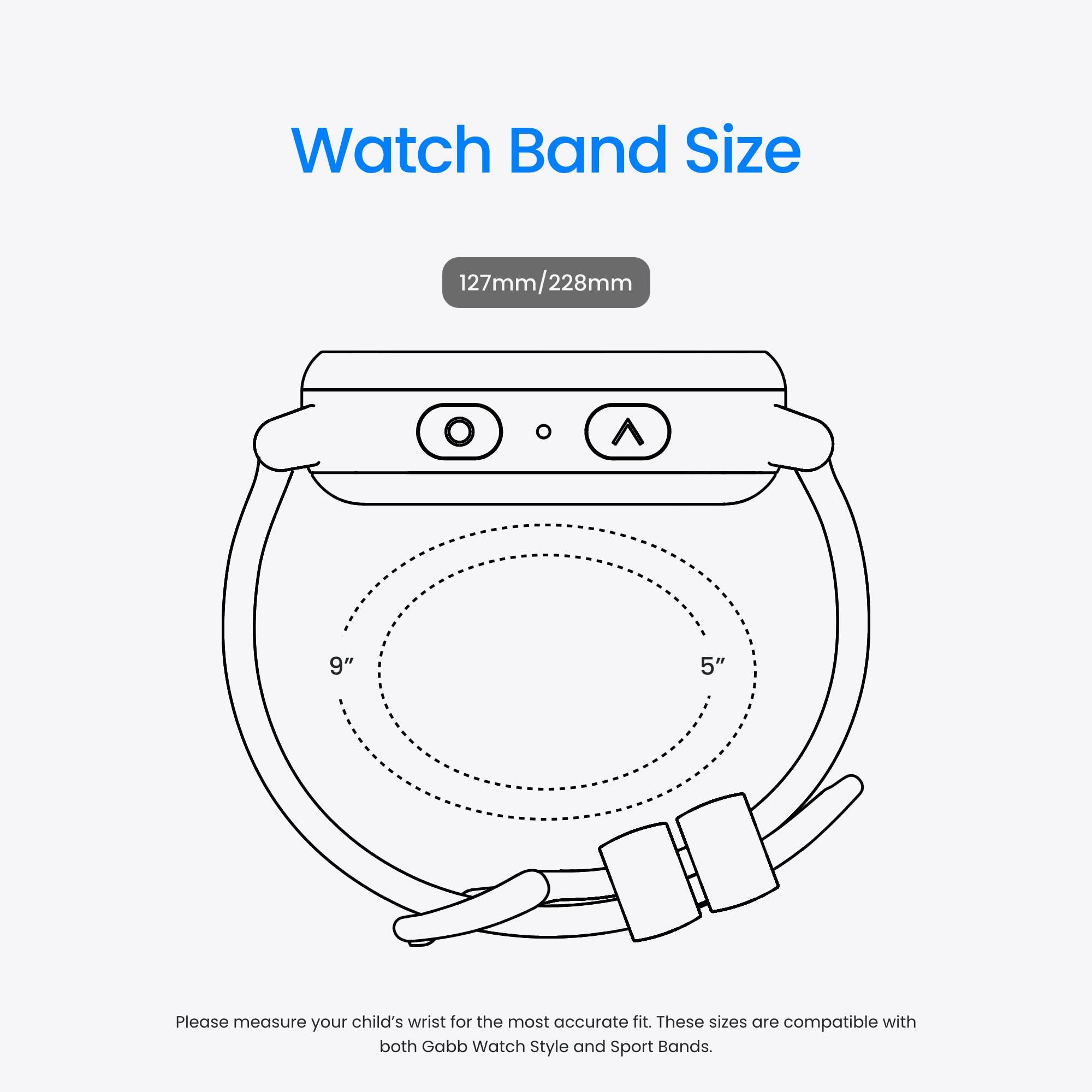 Gabb Gabb Watch 3e - GPS Tracker for Kids, Digital Smart Watch, No Social Media or Internet, Fees Required (Silver)