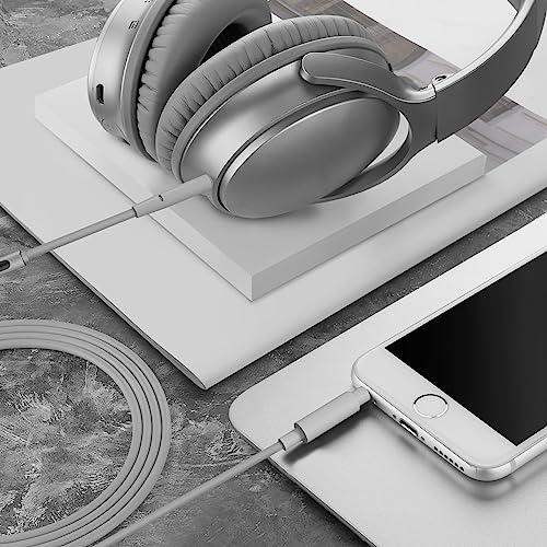 GEEKRIA Geekria Audio Cable with Mic Compatible with Bose QuietComfort SE, QC45, QC35II, QC35, QC25, 700 Cable, 2.5mm Replacement Stereo Cord with Inline Microphone and Volume Control (4 ft / 1.2 m)