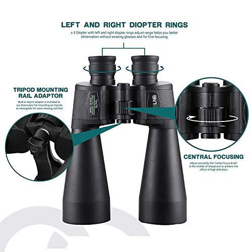 ESSLNB ESSLNB Giant Binoculars Astronomy 15X70 with Phone Adapter Tripod Adapter and Carrying Bag FMC Waterproof Binoculars for Adults Kids