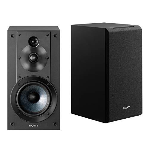 Sony Sony SSCS5 3-Way 3-Driver Bookshelf Speaker System (Black) Bundle with Isolation Pads (2 Items)