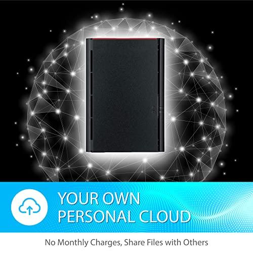 BUFFALO BUFFALO LinkStation 220 4TB 2-Bay NAS Network Attached Storage with HDD Hard Drives Included NAS Storage That Works as Home Cloud or Network Storage Device for Home