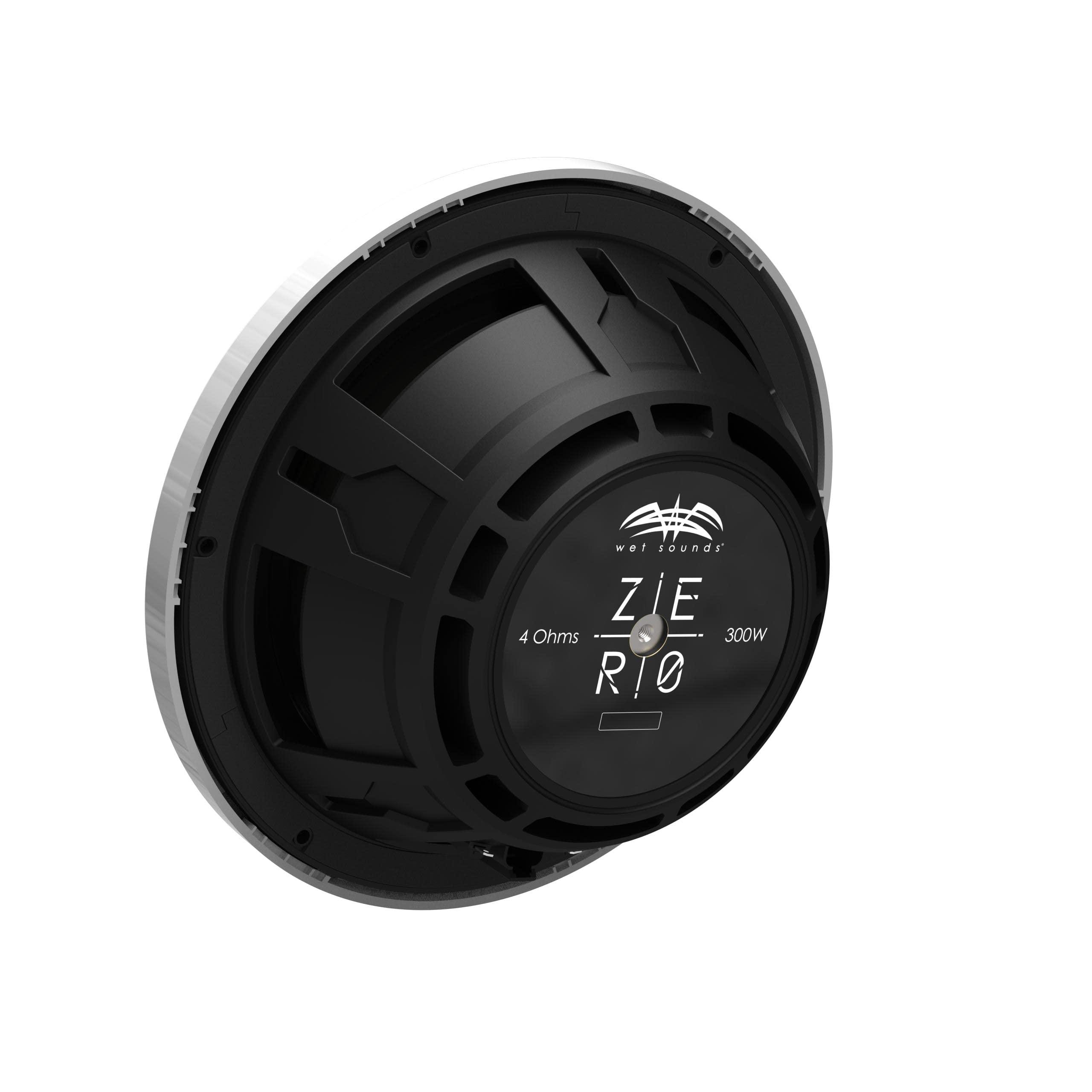 wet sounds Wet Sounds Zero 10 SUB KIT-S4 - White, 4-Ohm 10\" Zero Series Marine Subwoofer & Roto-Molded Loaded Subwoofer Enclosure