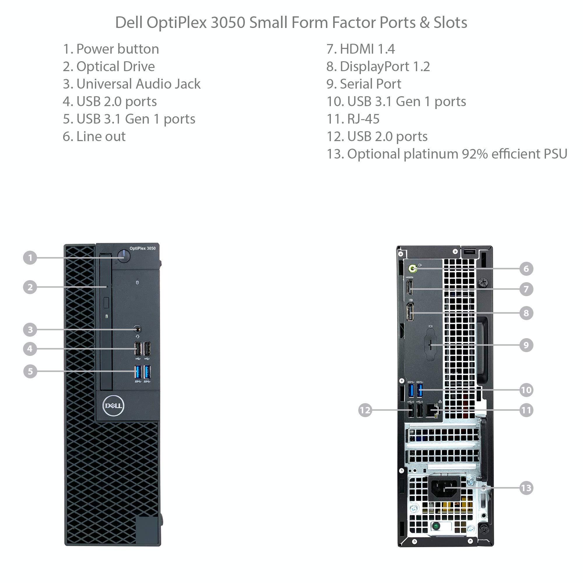 Dell Dell Optiplex 3050 SFF Desktop - 7th Gen Intel Core i7-7700 Quad-Core Processor up to 4.2 GHz, 16GB DDR4, 512GB SSD + 1TB SATA Hard Drive, Intel HD Graphics 630, DVD Burner, Windows 11 Pro (Renewed)