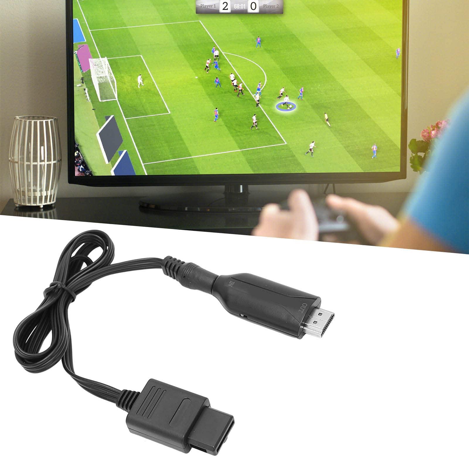 SUNGOOYUE HDMI Cable for N64, N64 to HDMI Converter HDMI Cable Adapter Converts with Power Cord Compatible with N64/NGC/SNES Game Console