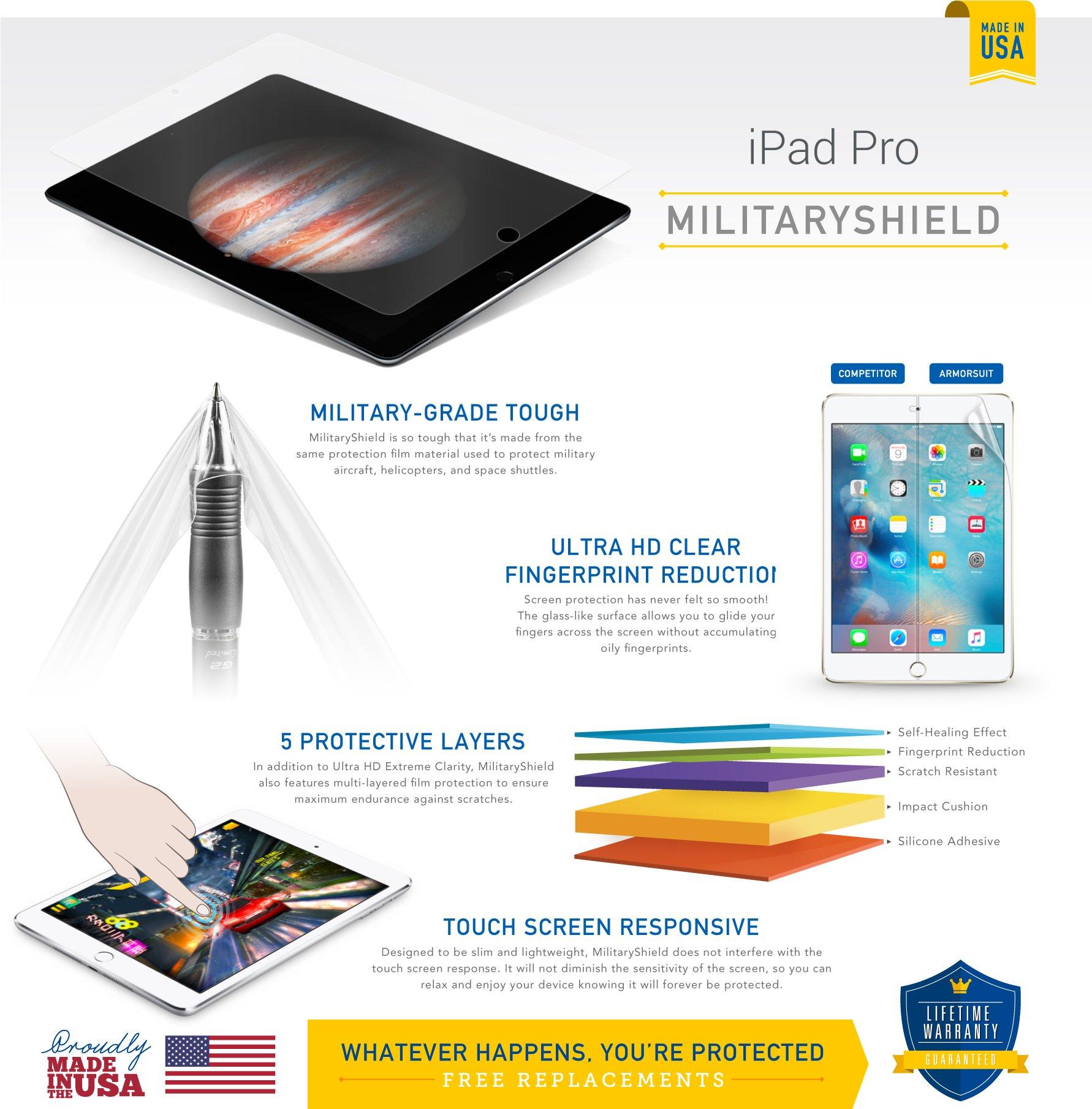 ArmorSuit Armor Suit MilitaryShield Full Body Skin Film + Screen Protector For Microsoft Surface Pro 4 - Anti-Bubble HD Clear Film