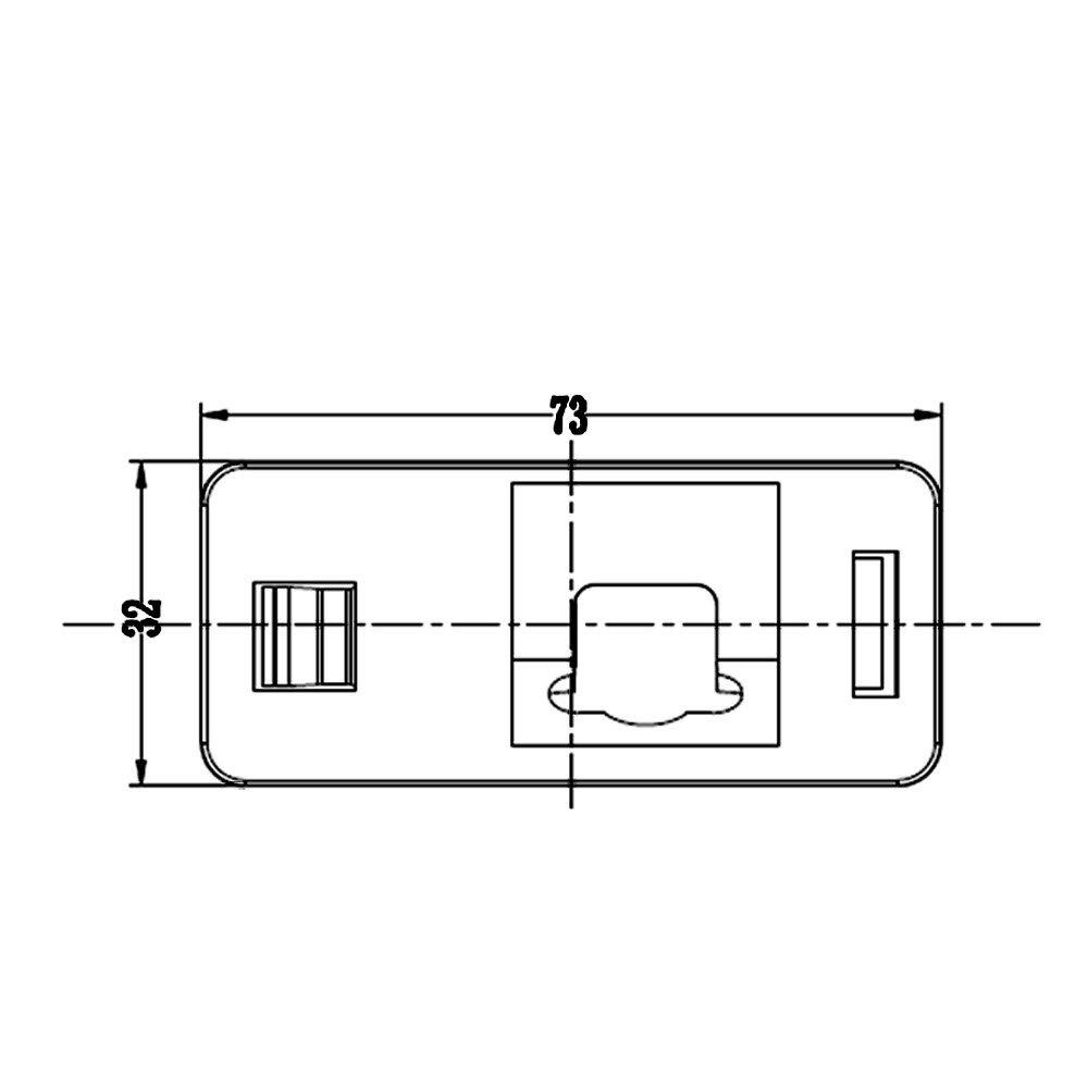 Manfiscal Rear reversing Camera for BMW M3 E46 CSL E92 E93 Car Rear View Dynamic Trajectory Camera Back Up Reverse Parking Camera/Plug Directly