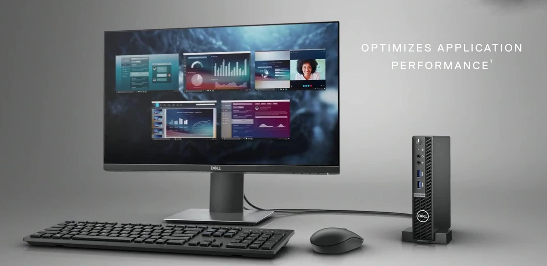 DELL DELL 2022 Optiplex 3080 Micro Form Factor Business Desktop, Intel Core i5-10500T, 8GB RAM, 512GB PCIe SSD, Wi-Fi 6, Bluetooth, Wired Mouse&Keyboard, Windows 11 Pro, Black