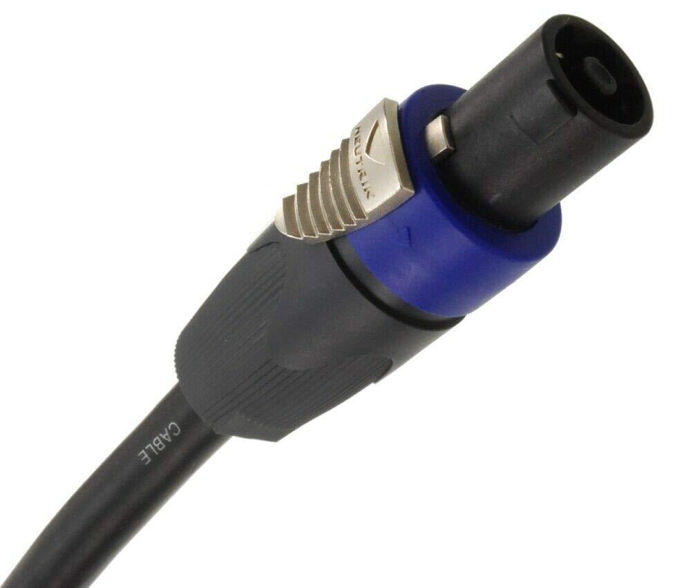 CABLESONLINE.COM ATLANTIC COMPUTERTECH CablesOnline, 3ft 12AWG 4-Pole Neutrik SpeakOn to 2-Dual Banana Preminum Speaker Cable, XR-K9203