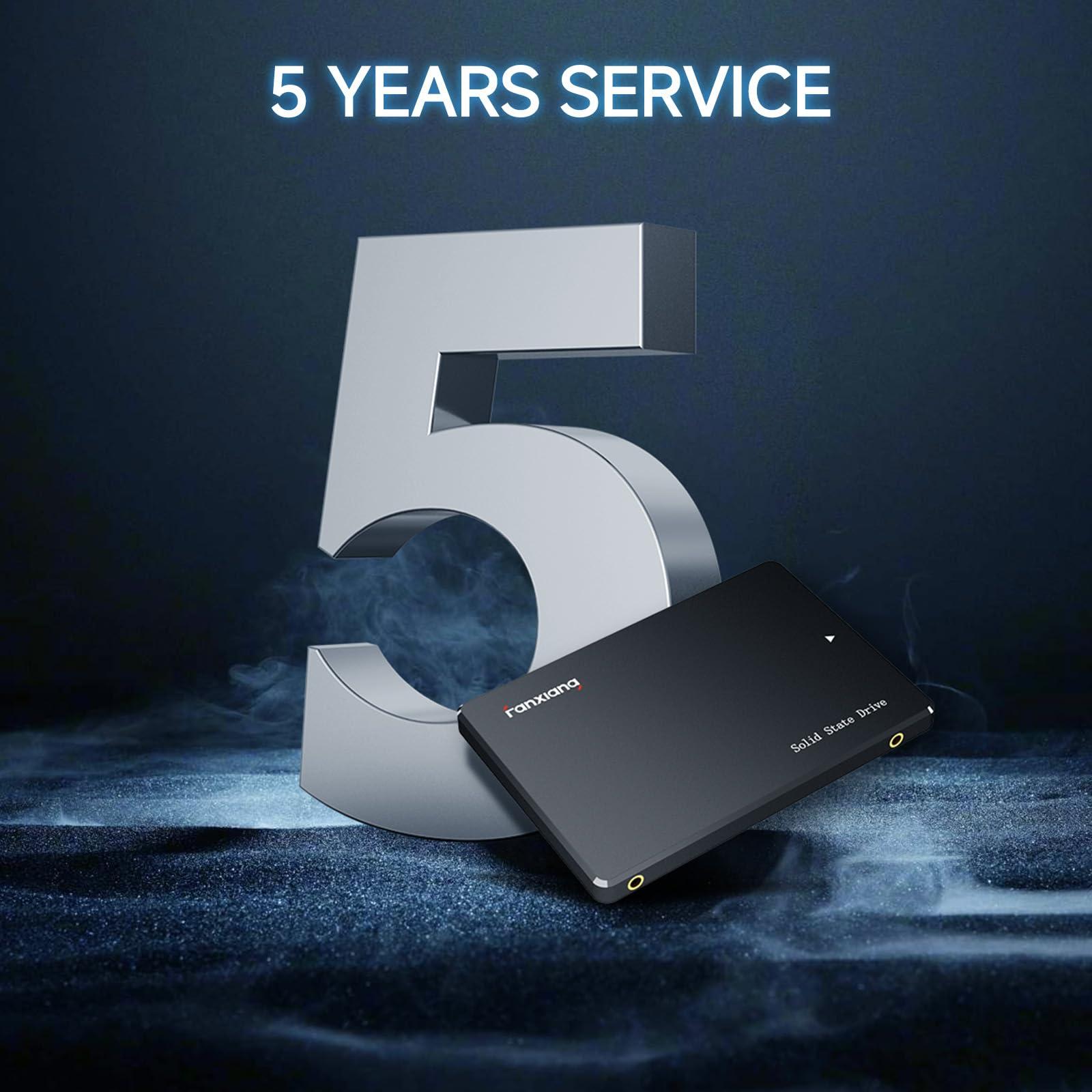 fanxiang fanxiang SSD 2TB Internal Solid State Drive SATA III 6Gb/s 2.5", 3D NAND, SLC Cache, Up to 550MB/s, Compatible with Laptops and PC Desktops(S101)