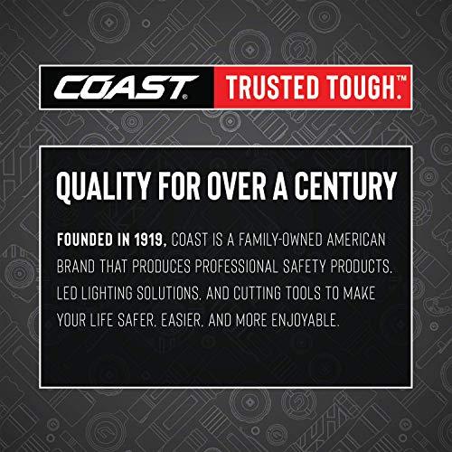 Coast Coast HP7R 300 Lumen Rechargeable LED Flashlight with Slide Focus, Black