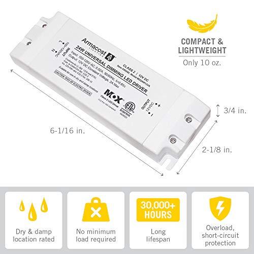 Armacost Lighting Armacost Lighting 840240 for LED Lighting, with Removable AC Cord, 24 Watt, White