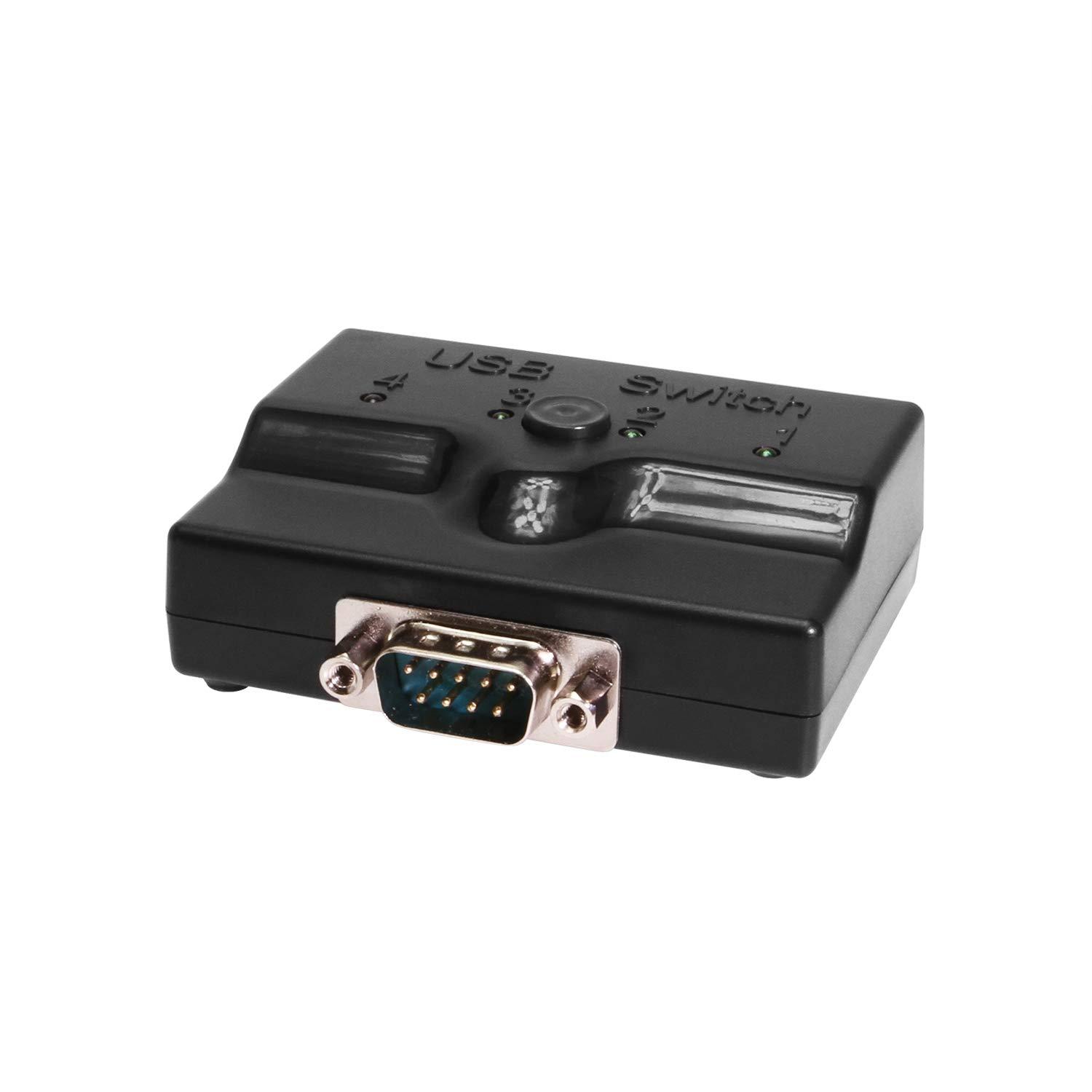 Coolgear 4 port USB 2.0 to RS 232 Auto Switch FTDI Chipset