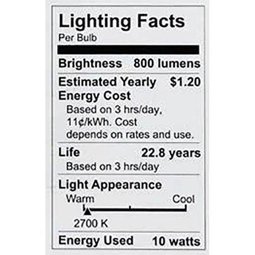 Philips LED Philips 462168 LED Bulb 8 Pack 60 Watt Equivalent, Daylight (5000K) A19 Non Dimmable, Medium Screw Base
