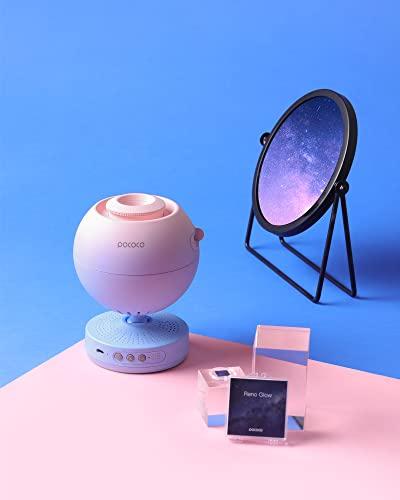 POCOCO POCOCO Galaxy Star Projector for Bedroom with Replaceable Optical Film Discs, Home Planetarium Night Light Projector with High-Definition Soft Light for Relax, Study, and Meditate, Stress Relief Gifts