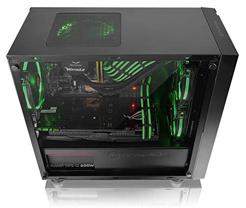 Thermaltake Thermaltake Versa H18 Tempered Glass Black Spcc Micro ATX Gaming Computer Case CA-1J4-00S1WN-01