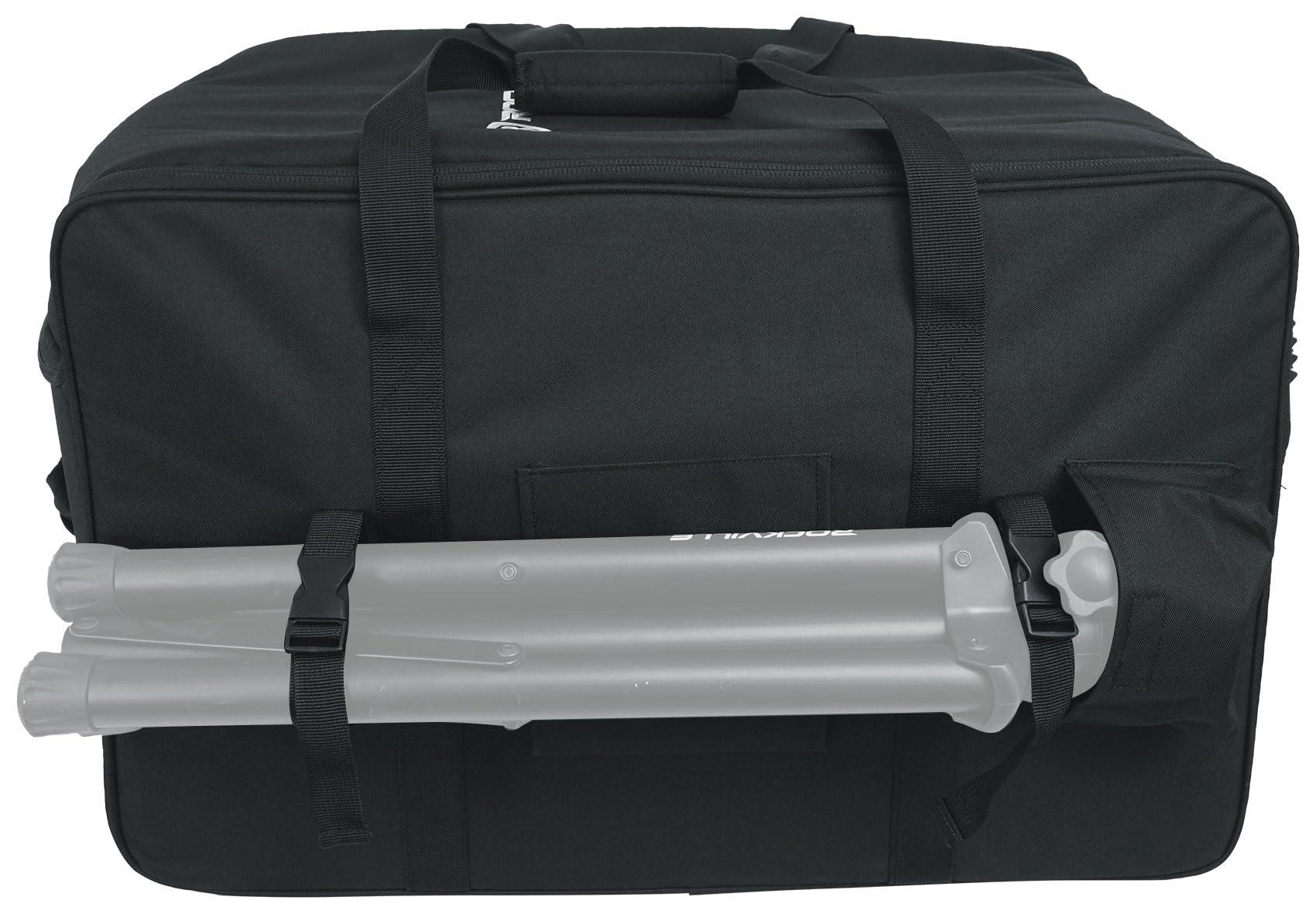 Rockville Rockville SB12 v2 Rolling Travel Bag w/Wheels for Most 12\" DJ PA Speakers+Stands