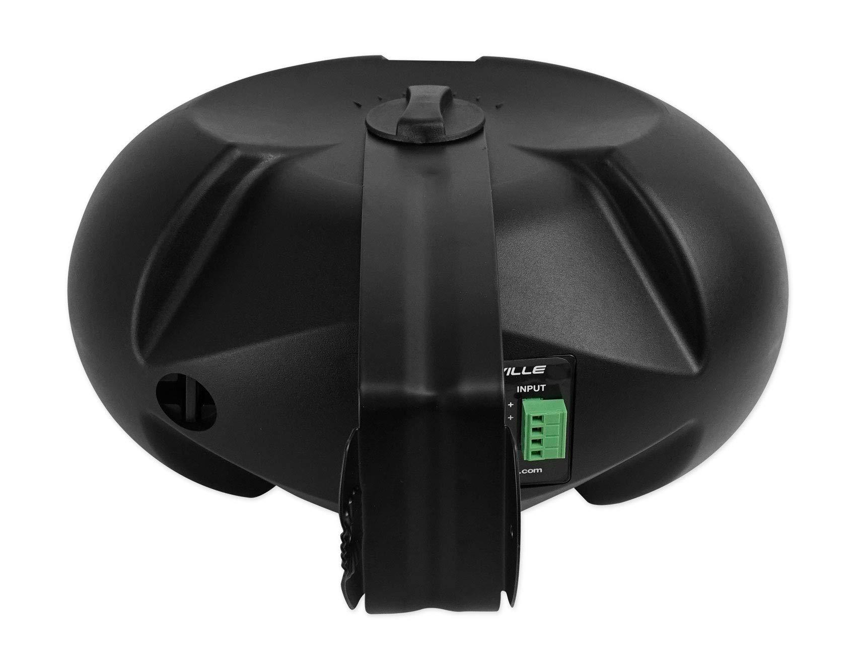 Rockville Rockville D4-8 Black Dual 4" Swivel Indoor/Outdoor Patio Speaker for Restaurant