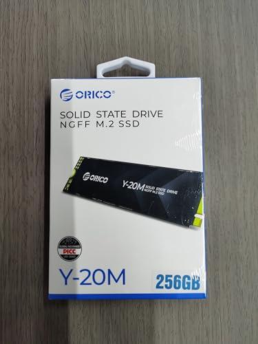 ORICO ORICO M.2 2280 SATA SSD, 256GB Internal M.2 SSD with B+M Key for Desktop/Laptop, SATA III 6Gbps NGFF Solid State Drive Low Power Consumption (PCIe NVMe Incompatible) - Y20M