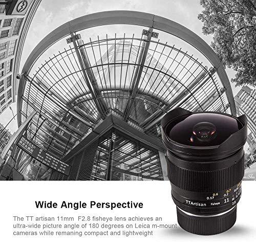 TTARTISAN TTArtisan 11mm F2.8 Full Frame Ultra-Wide Fisheye Manual Lens for Sony E Mount A7, A7II (A7M2), A7III, (A7M3), A7R, A7RII (A7RM2), A7RIII (A7RM3), A7RlV(A7M4), A7S, A7S II (A7SM2), A7SIII (A7SM3), A9