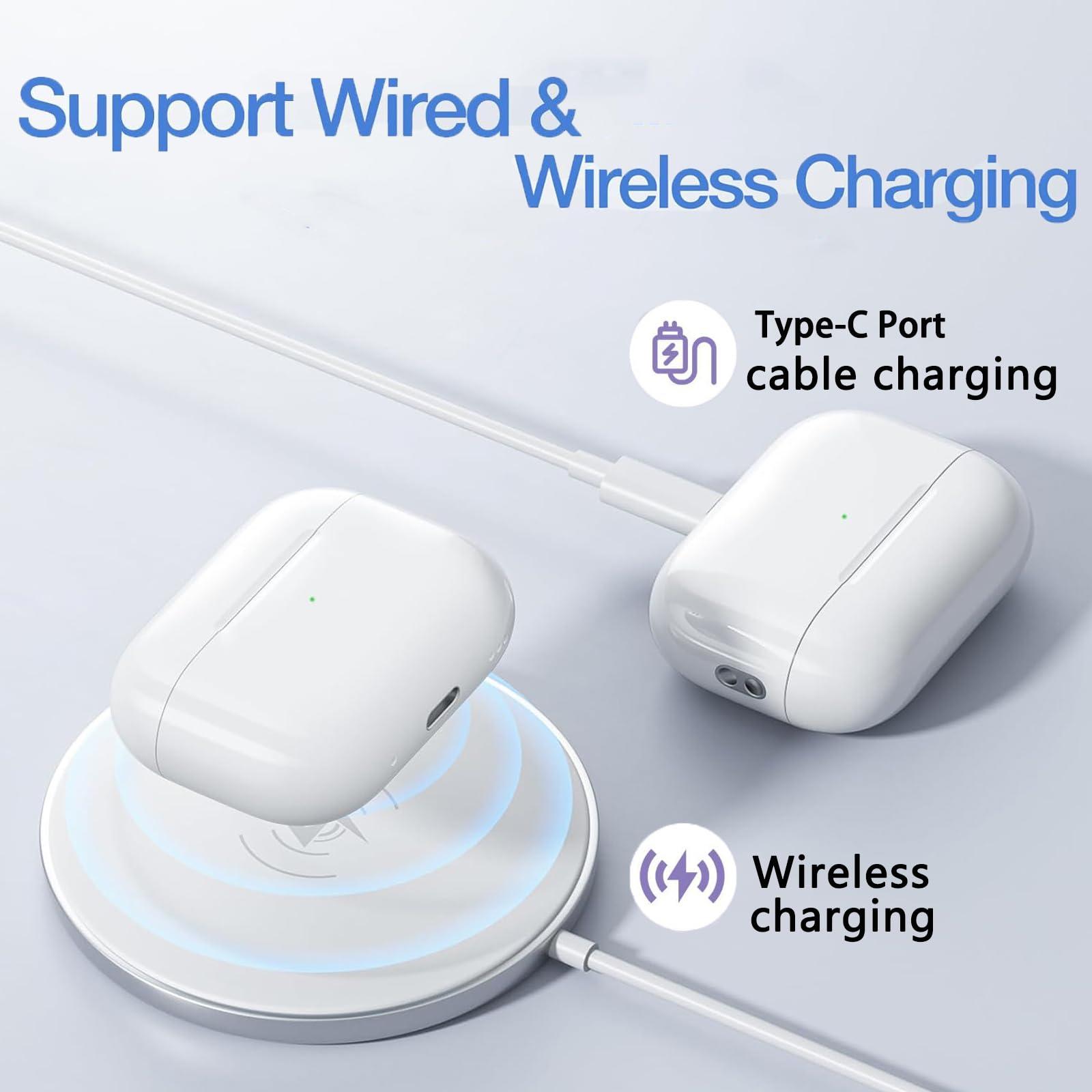 Alimingyan Alimingyan Compatible with AirPods Pro 1st & 2nd Generation Charging Case, Wireless AirPods Pro 1 2 Charger case, USB C Port Airpod pro1 Charging case Airpod pro2 Charging case