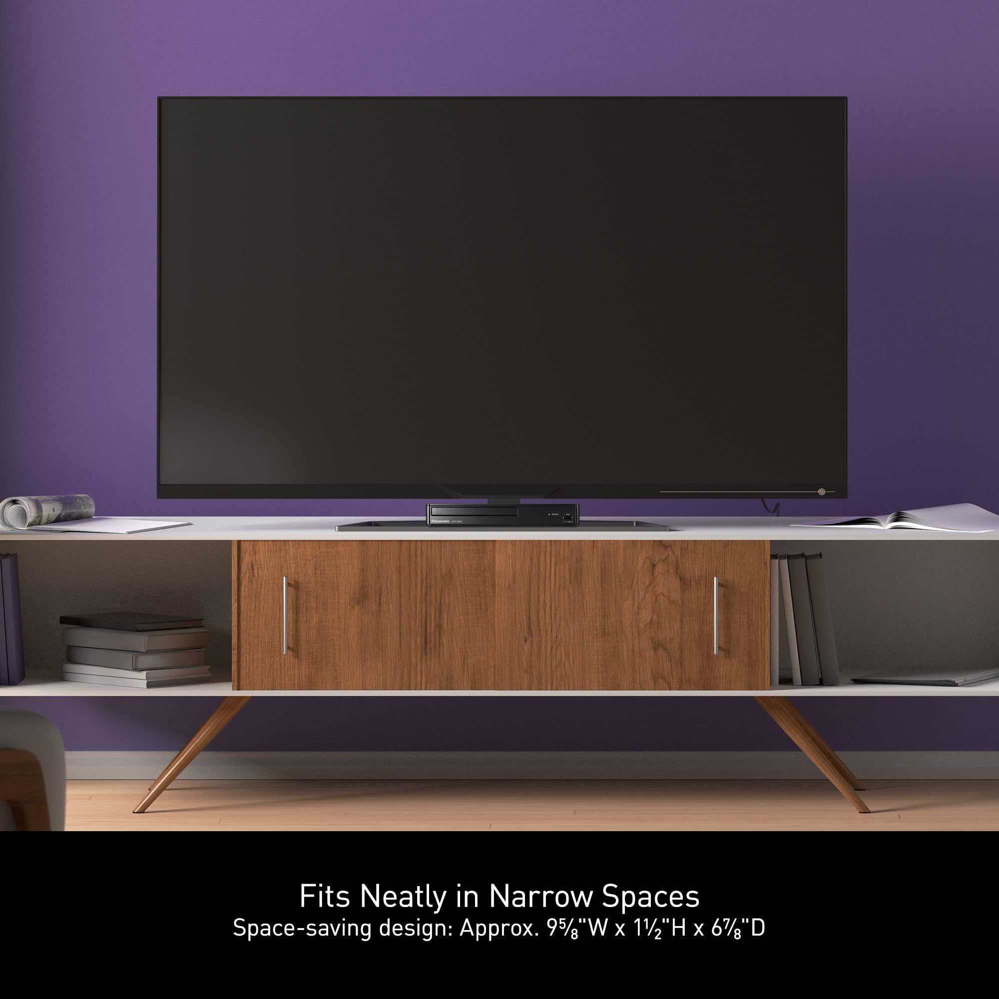 Panasonic Panasonic Blu Ray DVD Player with Full HD Picture Quality and Hi-Res Dolby Digital Sound, DMP-BD84P-K, Black