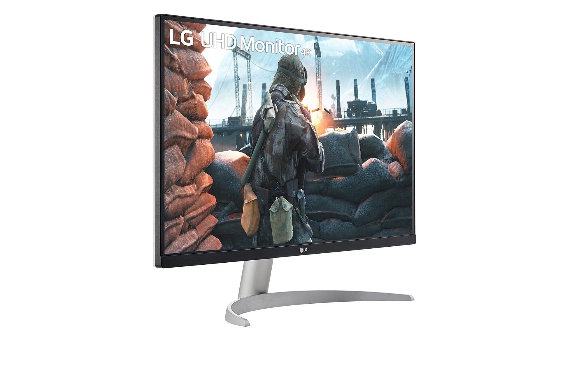 LG LG 27UP600-W 27" 4K UHD IPS Monitor, DCI-P3 95%, 5ms (GTG), HDMI, VESA DisplayHDR 400, AMD FreeSync, Black Stabilizer, OnScreen Control, Reader Mode, White