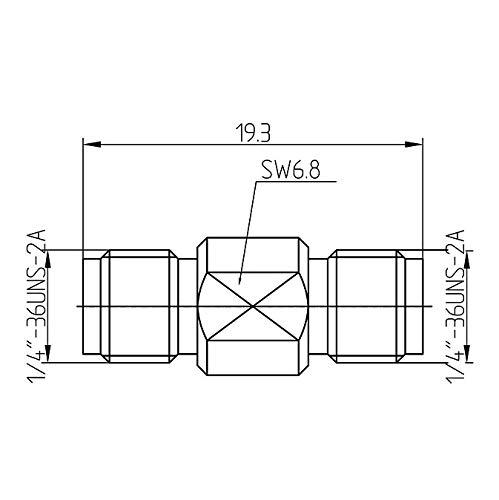 onelinkmore onelinkmore 2.92mm Precision Microwave Connector SMA Female Stainless Steel SMA Type Connector DC-40GHz 50Ohm Millimeter Connector Suit for 5G Wireless Communication