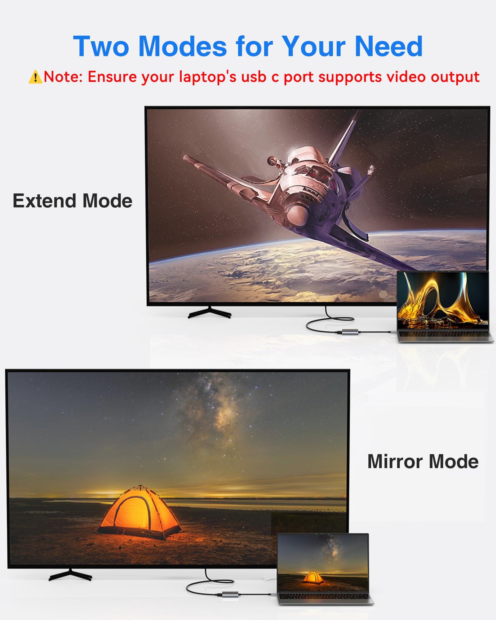 ABIWAZY USB C to HDMI Multiport Adapter with 4K HDMI Output,Type-C Hub Converter to 4K HDMI USB 3.0 PD Charging Port,USB-C Digital AV Multiport Adapter for MacBook Pro/air,iPad Pro &More USB-C Devices(Grey)